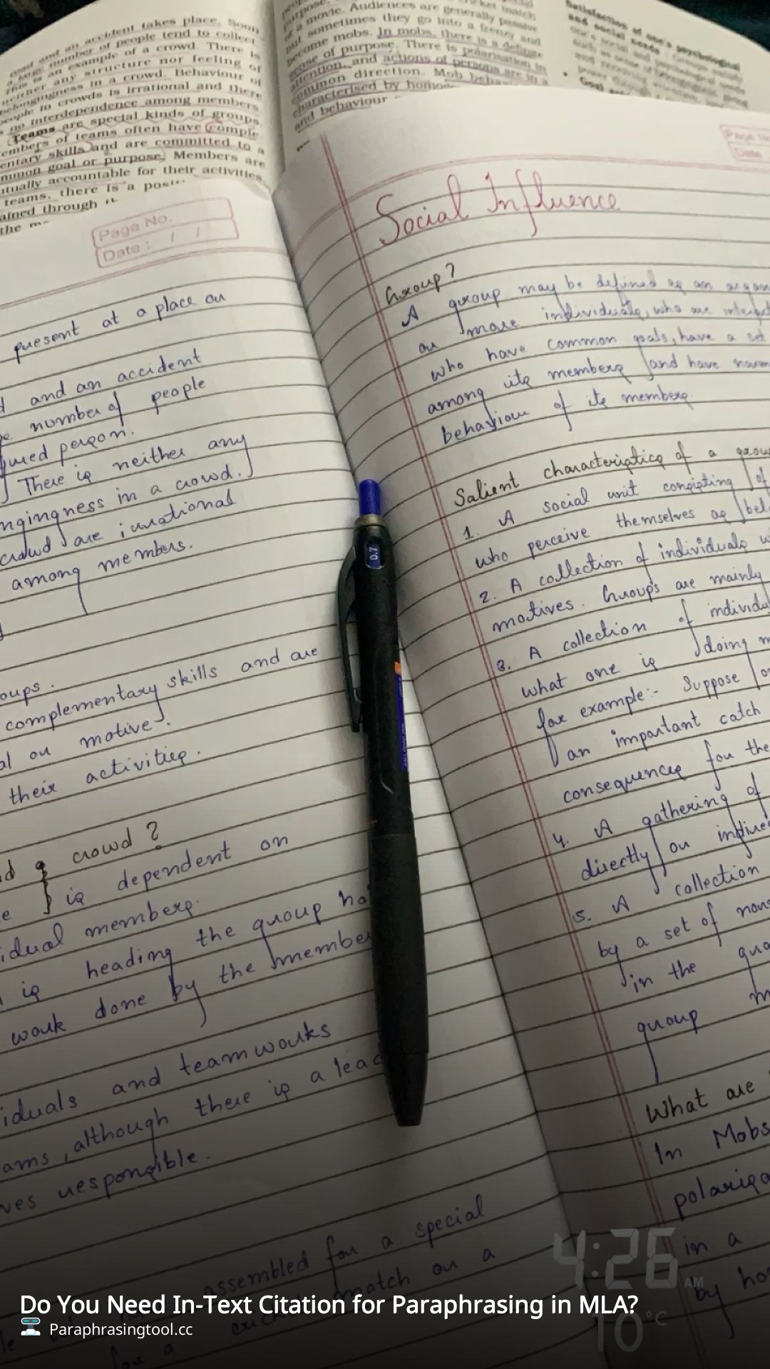 Do You Need In-Text Citation for Paraphrasing in MLA?