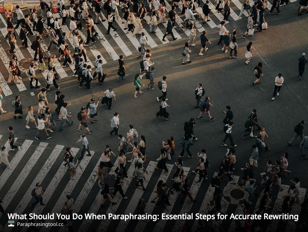 What Should You Do When Paraphrasing: Essential Steps for Accurate Rewriting
