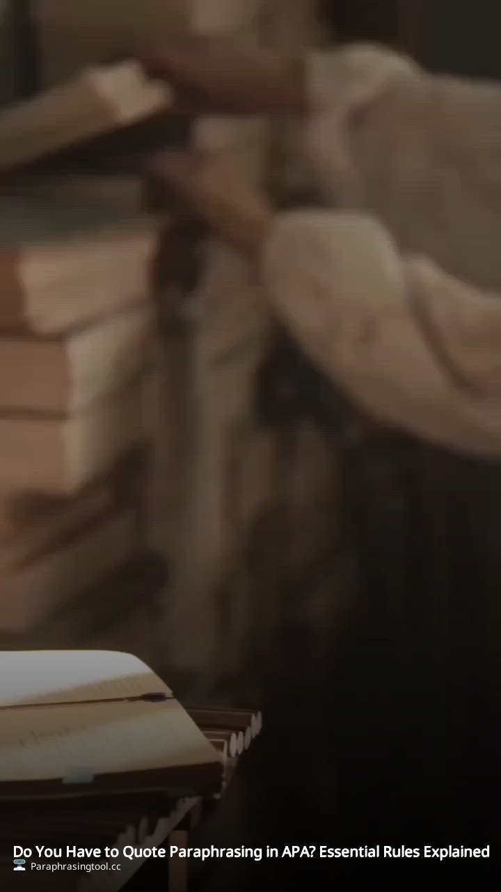 Do You Have to Quote Paraphrasing in APA? Essential Rules Explained