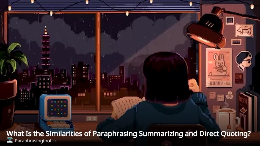 What Is the Similarities of Paraphrasing Summarizing and Direct Quoting?