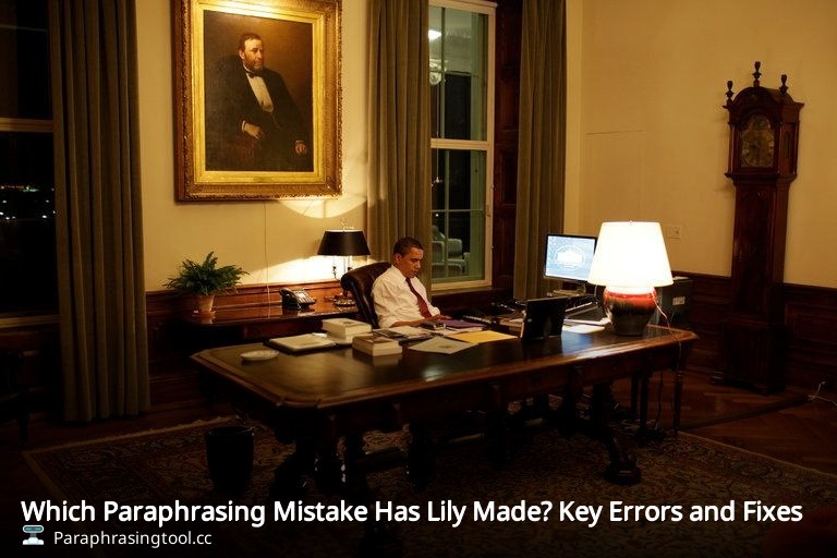 Which Paraphrasing Mistake Has Lily Made? Key Errors and Fixes