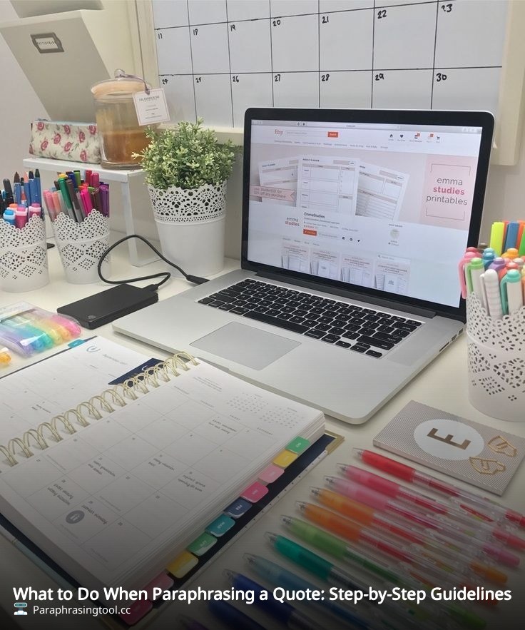 What to Do When Paraphrasing a Quote: Step-by-Step Guidelines