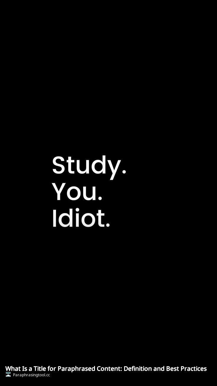 What Is a Title for Paraphrased Content: Definition and Best Practices
