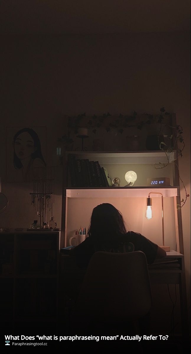 What Does “what is paraphraseing mean” Actually Refer To?