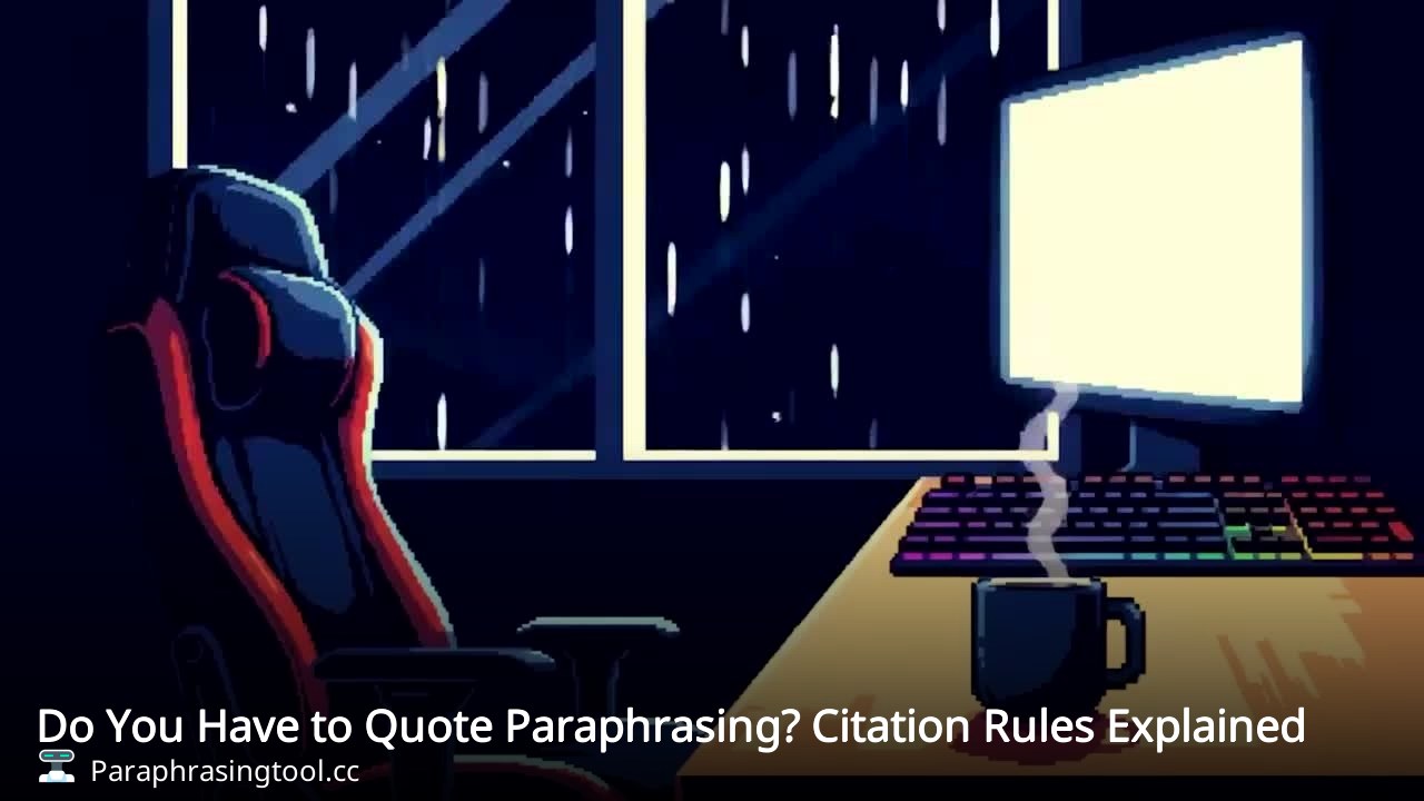 Do You Have to Quote Paraphrasing? Citation Rules Explained