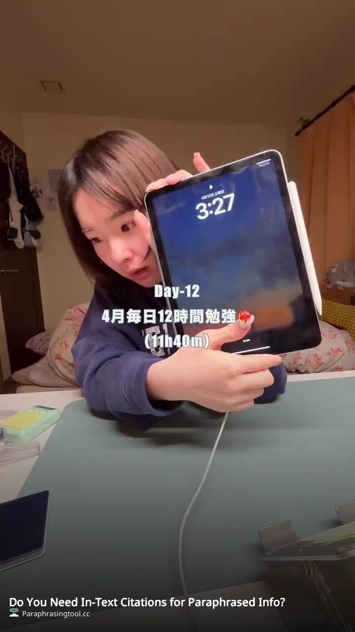 Do You Need In-Text Citations for Paraphrased Info?