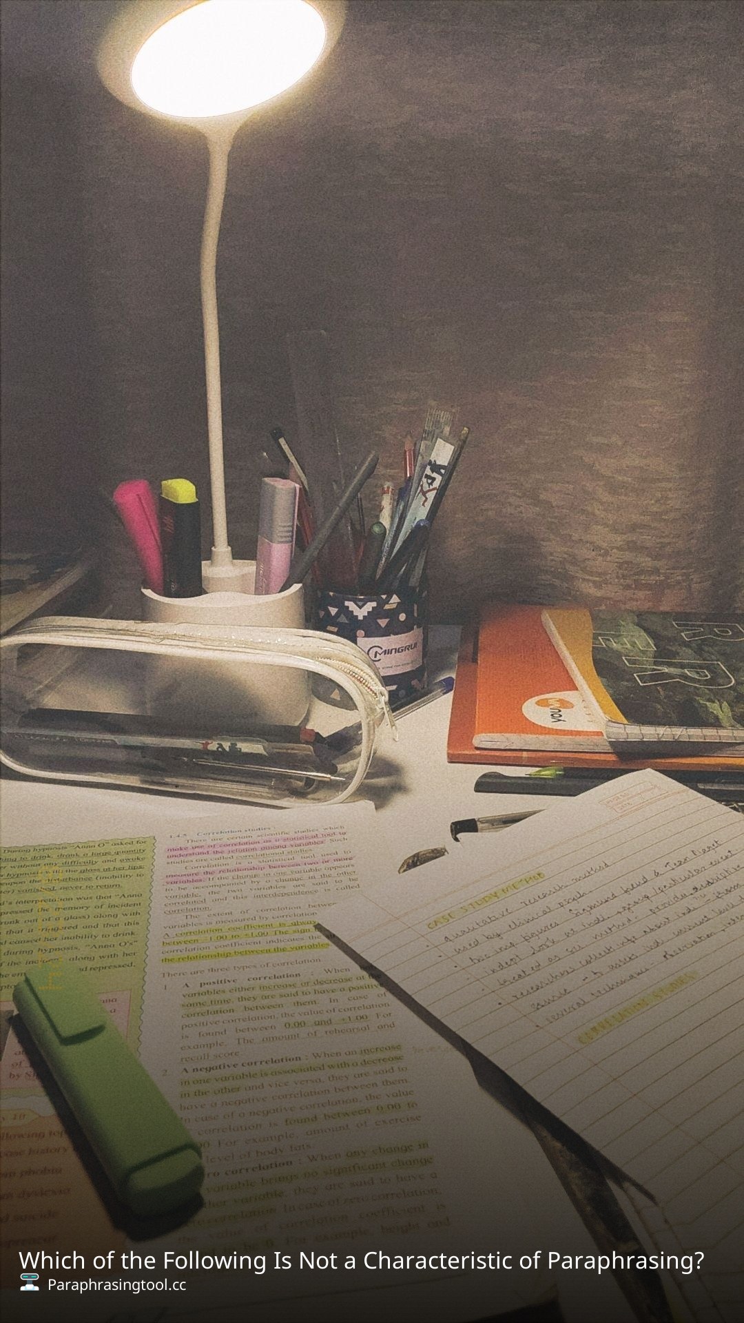 Which of the Following Is Not a Characteristic of Paraphrasing?