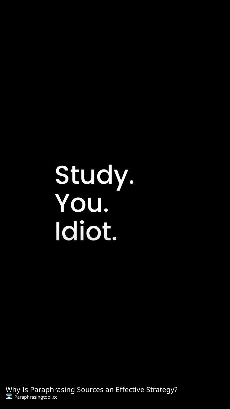 Why Is Paraphrasing Sources an Effective Strategy?