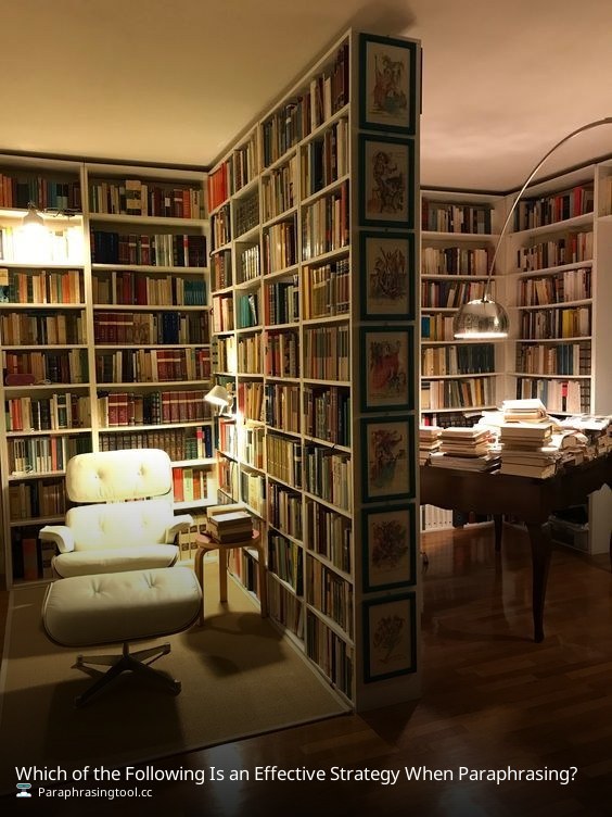 Which of the Following Is an Effective Strategy When Paraphrasing?