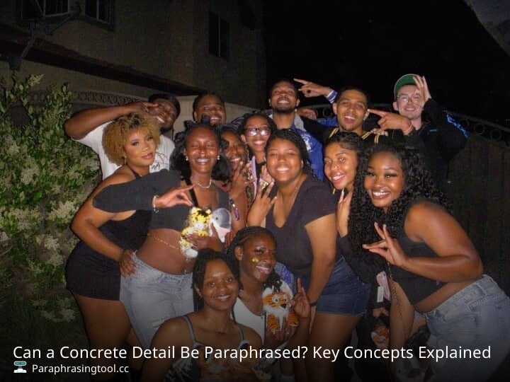 Can a Concrete Detail Be Paraphrased? Key Concepts Explained