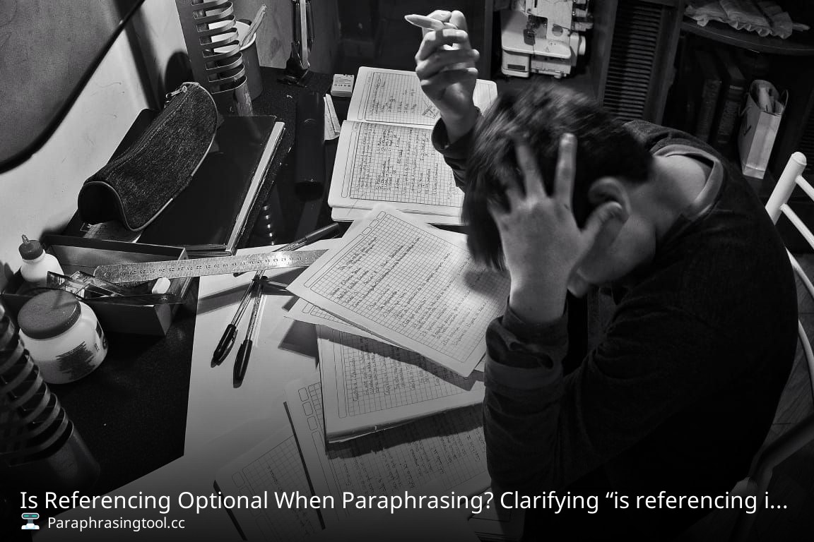 Is Referencing Optional When Paraphrasing? Clarifying “is referencing is optional when paraphrasing”