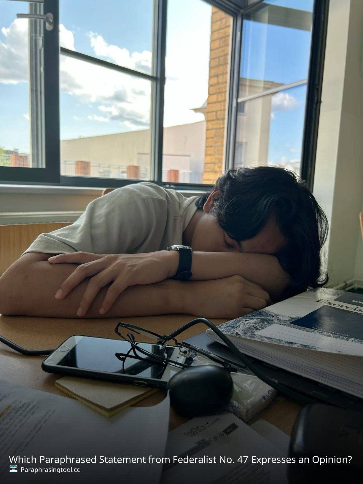 Which Paraphrased Statement from Federalist No. 47 Expresses an Opinion?