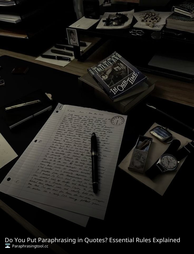 Do You Put Paraphrasing in Quotes? Essential Rules Explained