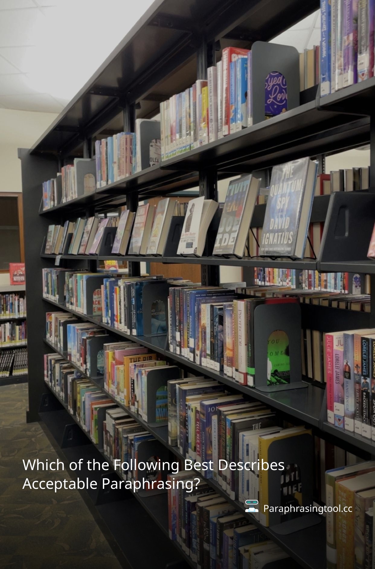 Which of the Following Best Describes Acceptable Paraphrasing?