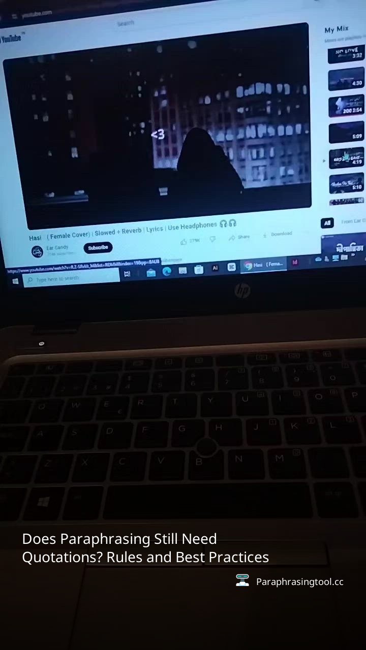 Does Paraphrasing Still Need Quotations? Rules and Best Practices