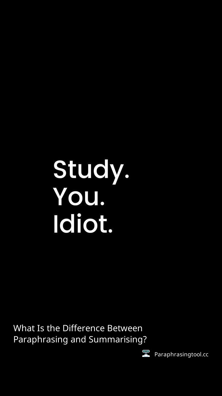 What Is the Difference Between Paraphrasing and Summarising?