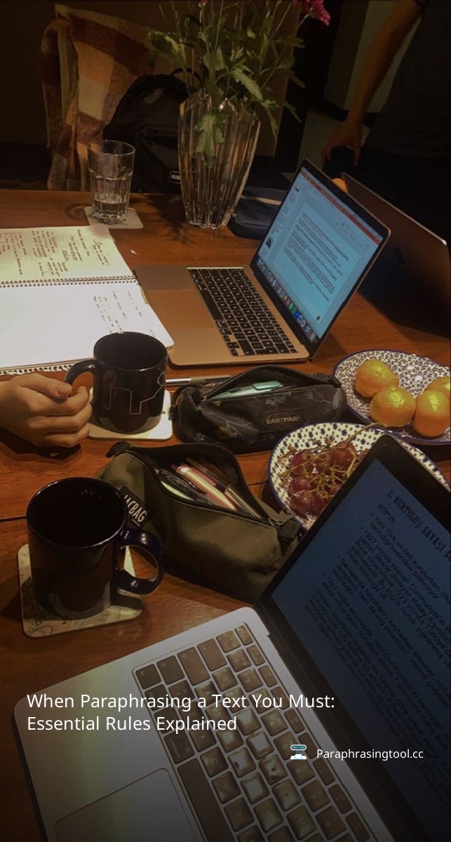 When Paraphrasing a Text You Must: Essential Rules Explained