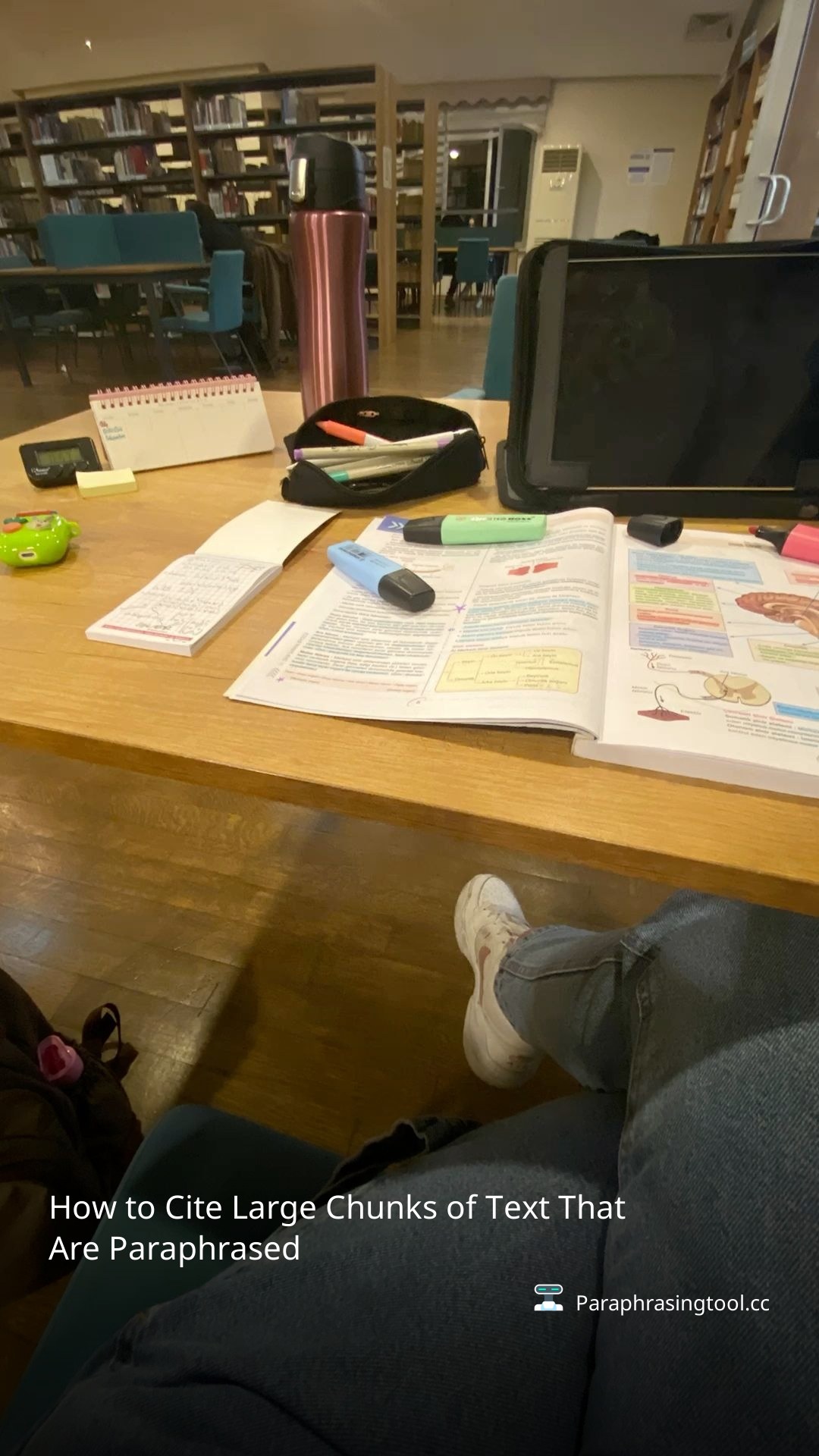 How to Cite Large Chunks of Text That Are Paraphrased