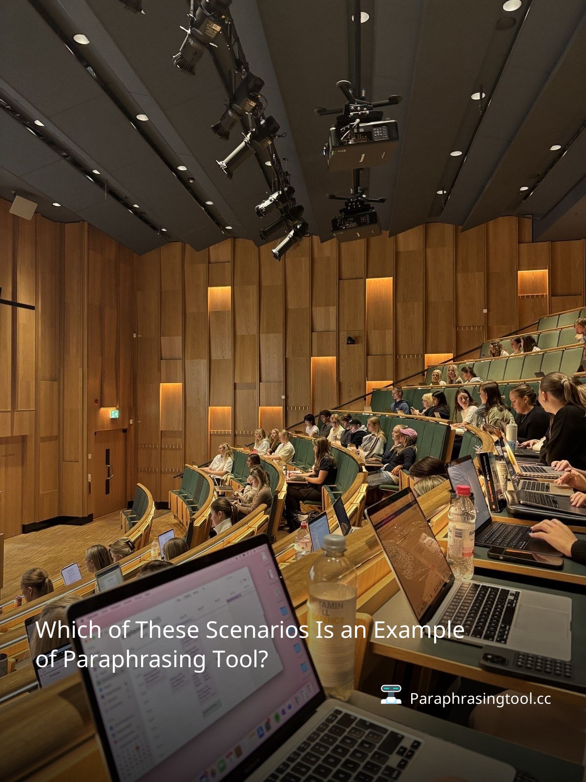 Which of These Scenarios Is an Example of Paraphrasing Tool?