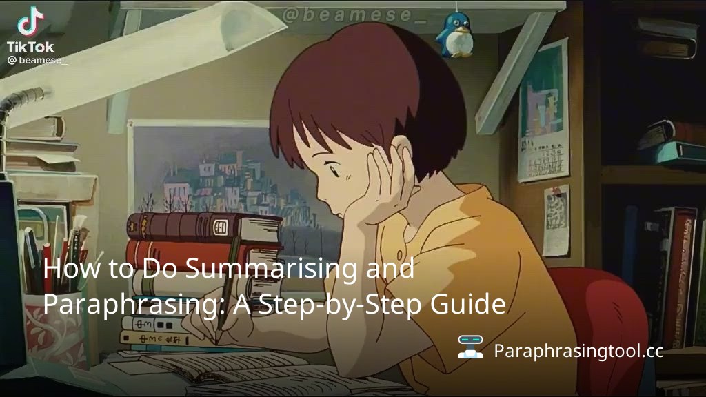 How to Do Summarising and Paraphrasing: A Step-by-Step Guide