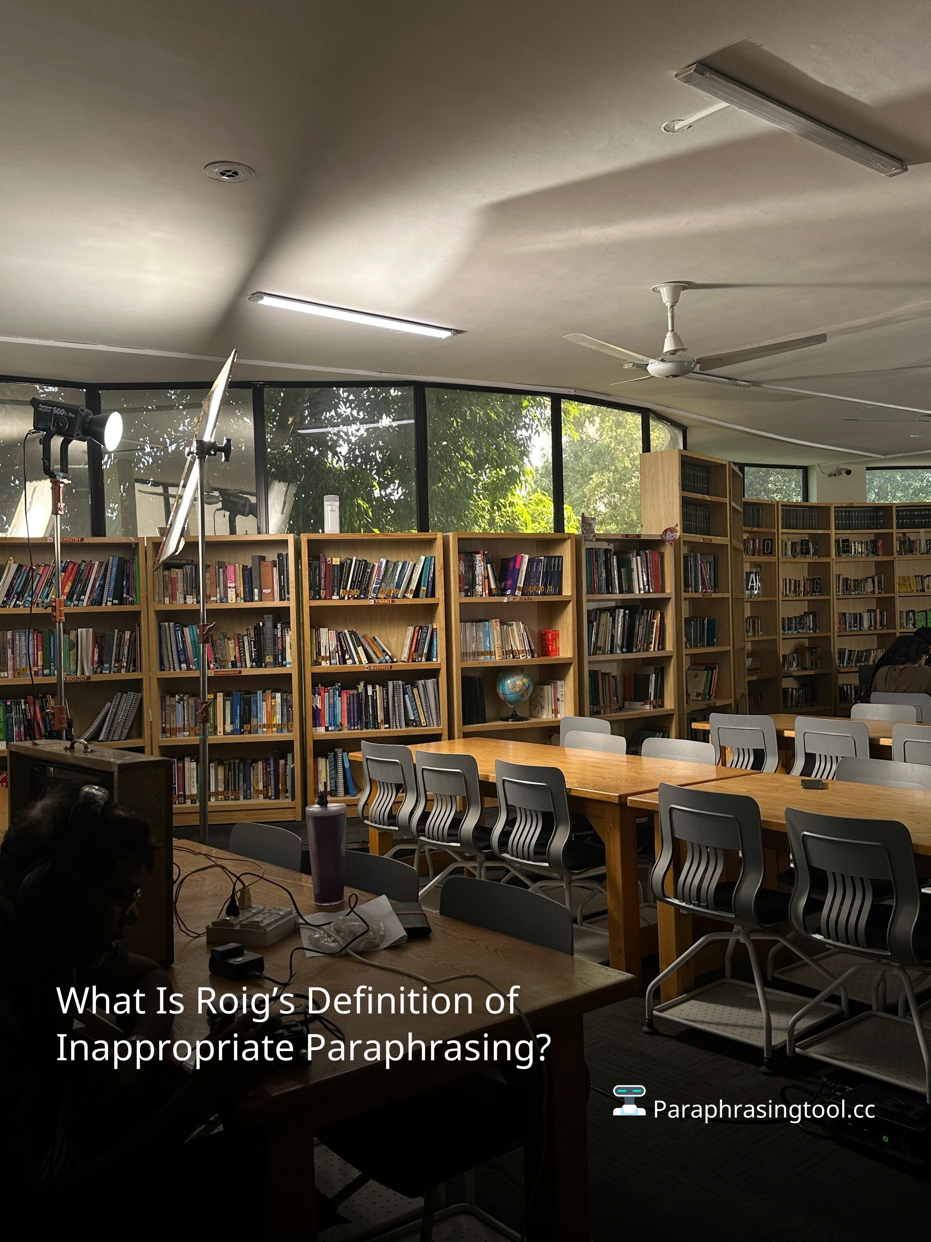 What Is Roig’s Definition of Inappropriate Paraphrasing?