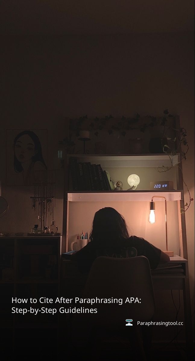 How to Cite After Paraphrasing APA: Step-by-Step Guidelines