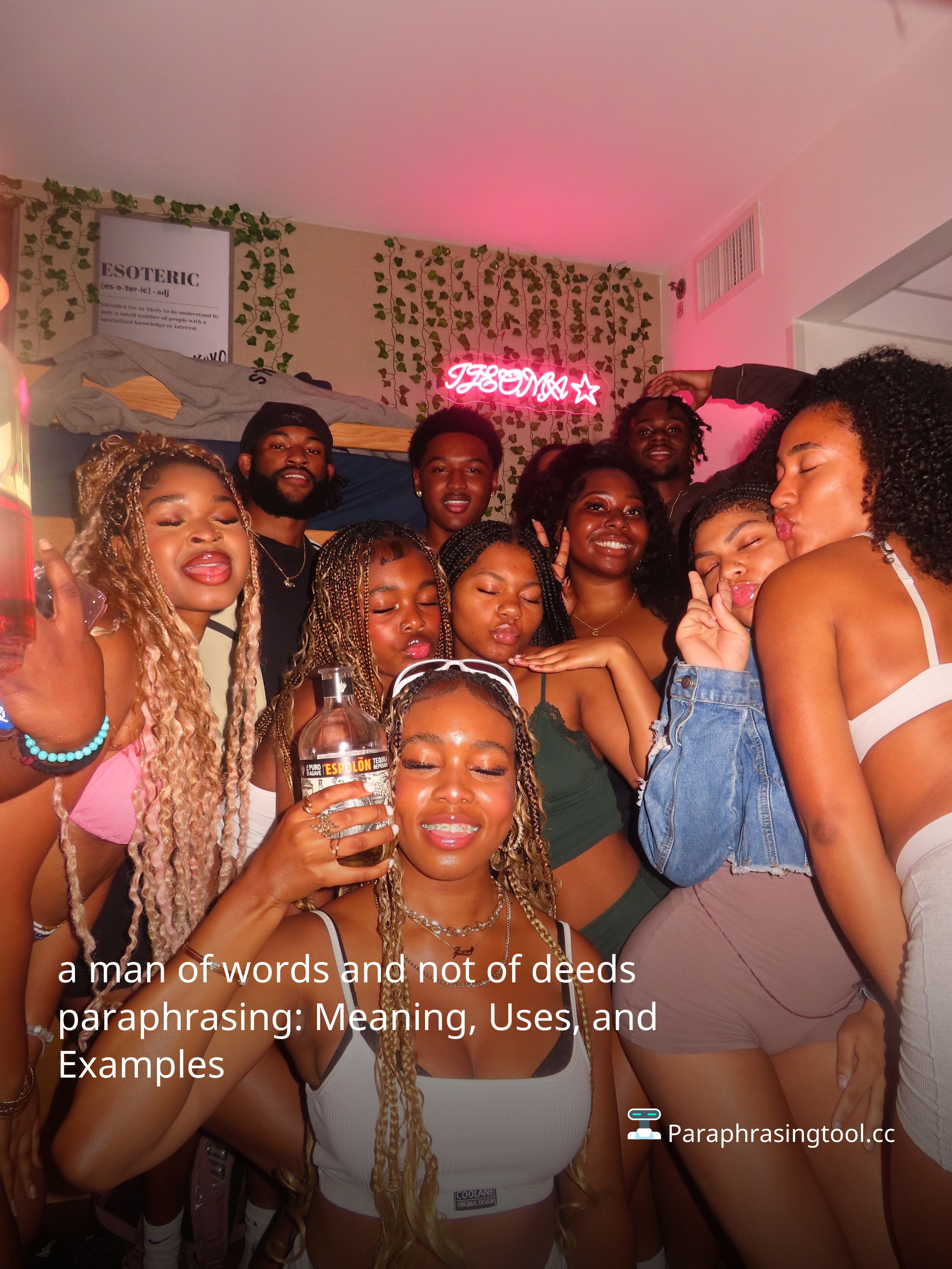 a man of words and not of deeds paraphrasing: Meaning, Uses, and Examples