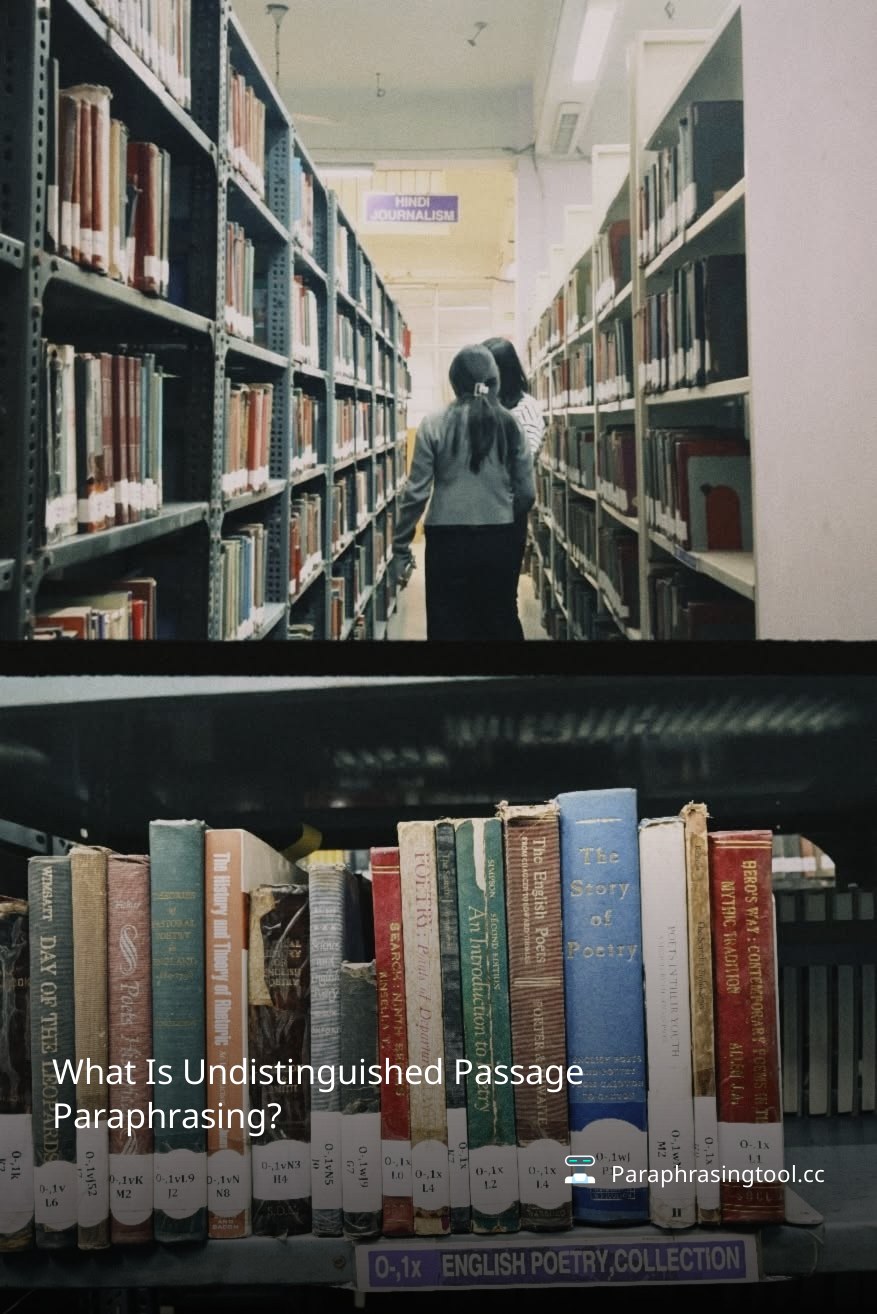 What Is Undistinguished Passage Paraphrasing?