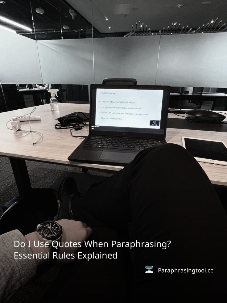 Do I Use Quotes When Paraphrasing? Essential Rules Explained