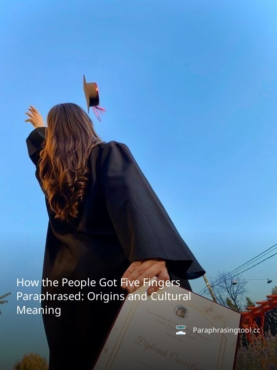 How the People Got Five Fingers Paraphrased: Origins and Cultural Meaning