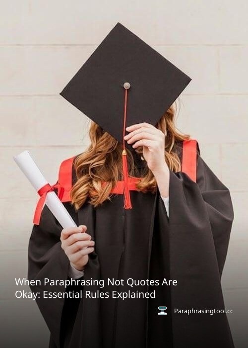 When Paraphrasing Not Quotes Are Okay: Essential Rules Explained
