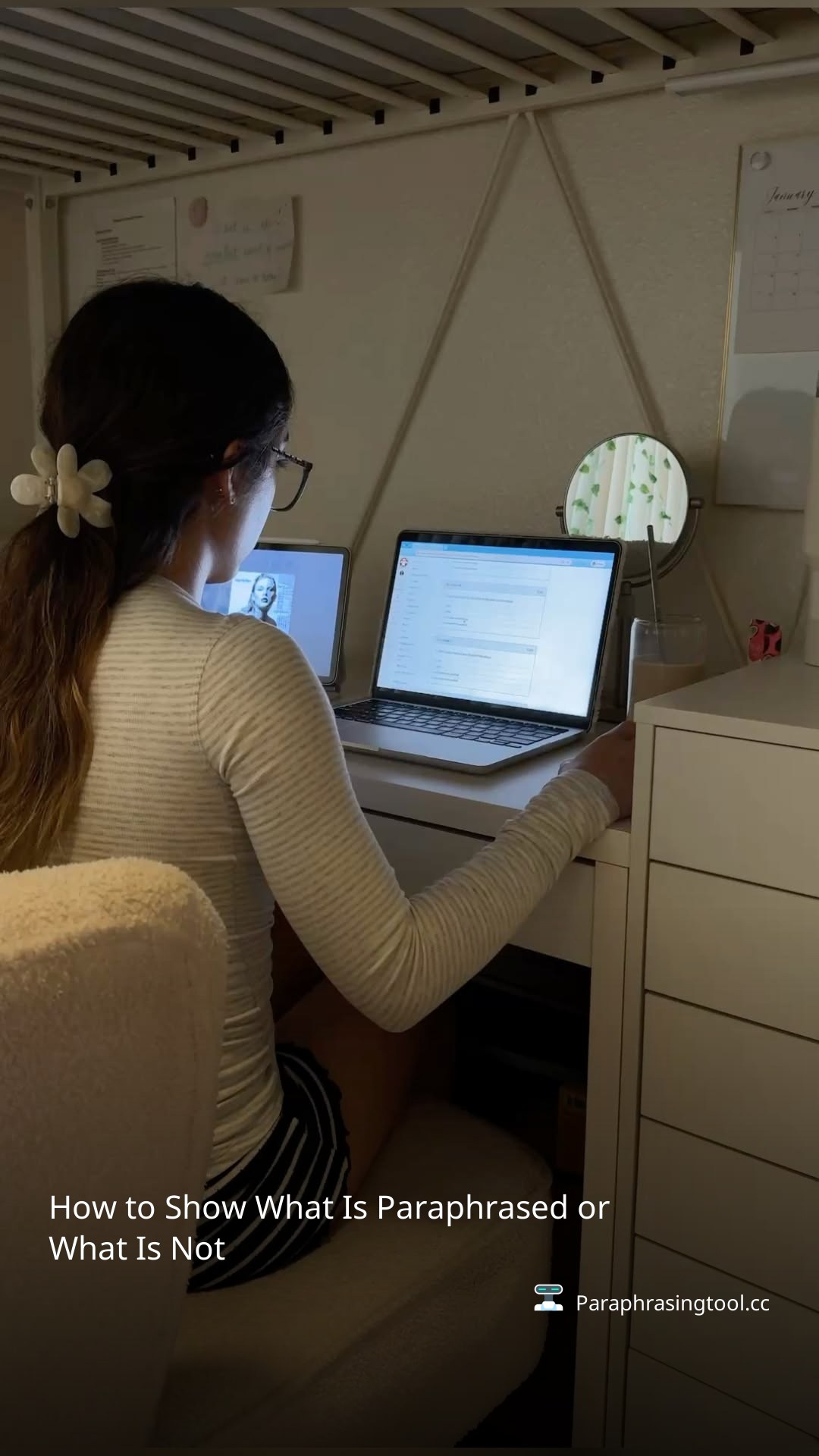 How to Show What Is Paraphrased or What Is Not