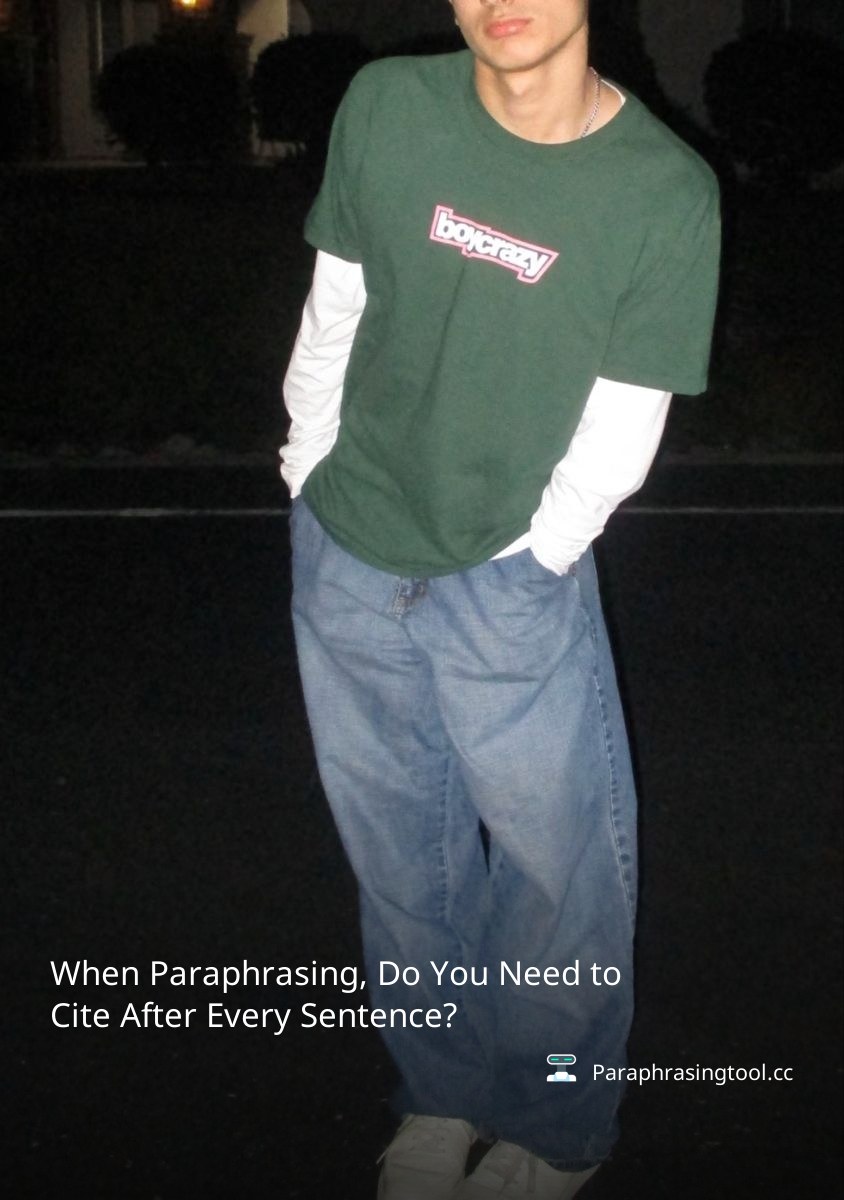 When Paraphrasing, Do You Need to Cite After Every Sentence?