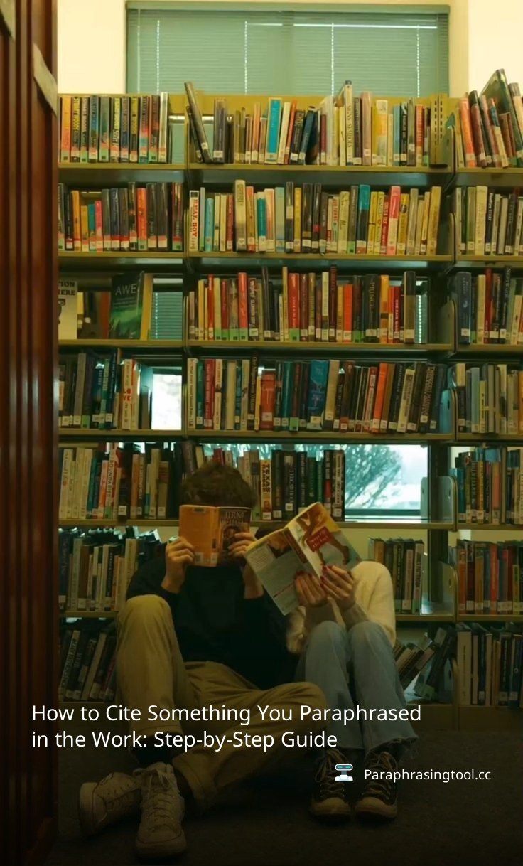 How to Cite Something You Paraphrased in the Work: Step-by-Step Guide