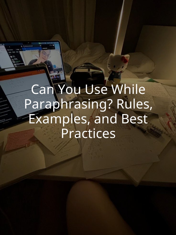 Can You Use While Paraphrasing? Rules, Examples, and Best Practices