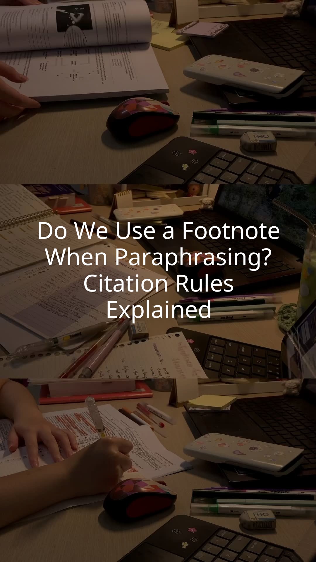 Do We Use a Footnote When Paraphrasing? Citation Rules Explained