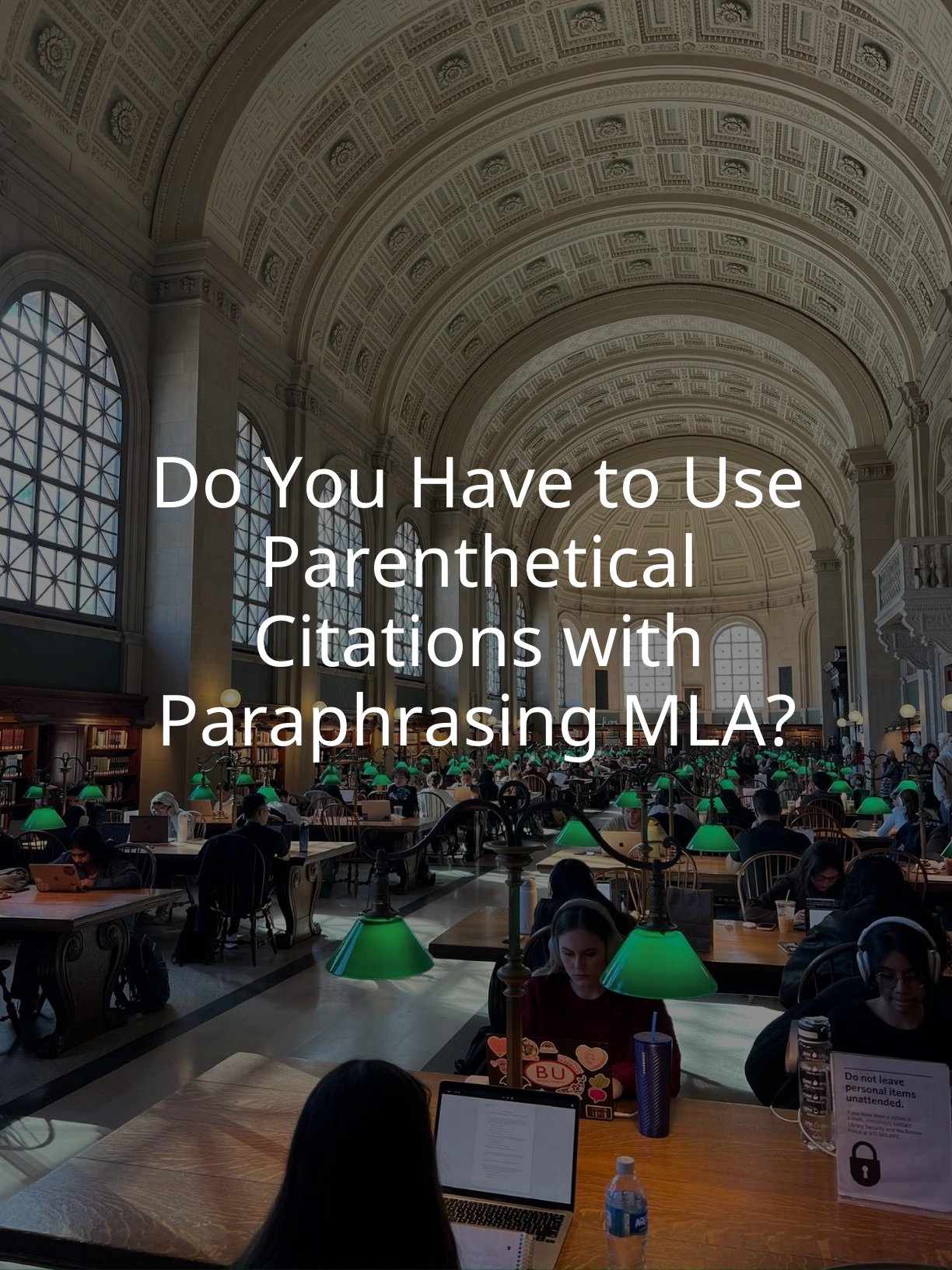 Do You Have to Use Parenthetical Citations with Paraphrasing MLA?