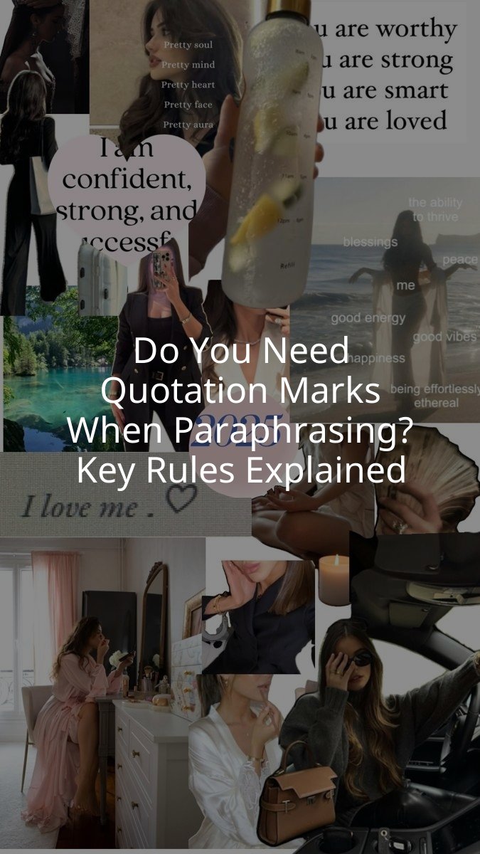 Do You Need Quotation Marks When Paraphrasing? Key Rules Explained