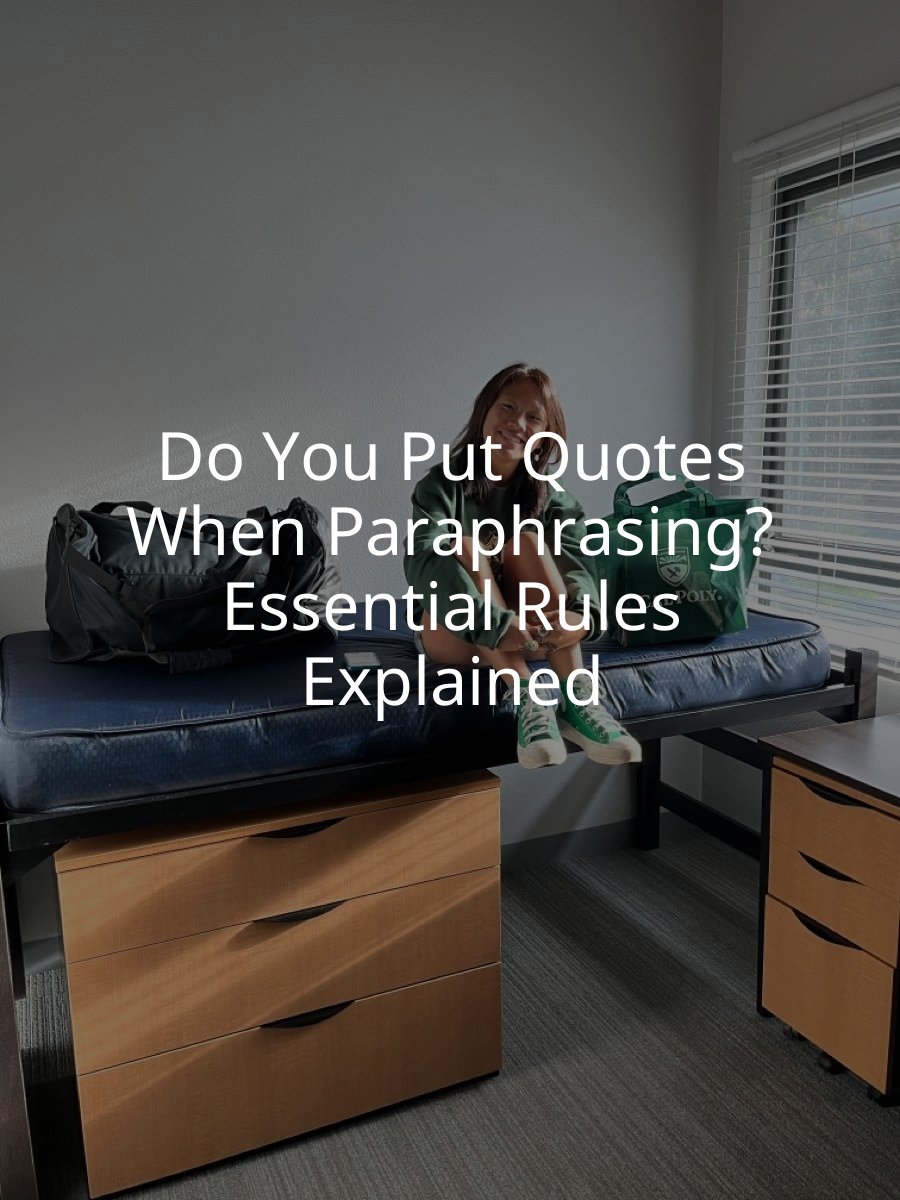 Do You Put Quotes When Paraphrasing? Essential Rules Explained
