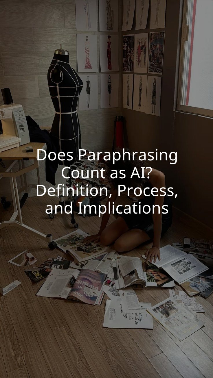 Does Paraphrasing Count as AI? Definition, Process, and Implications