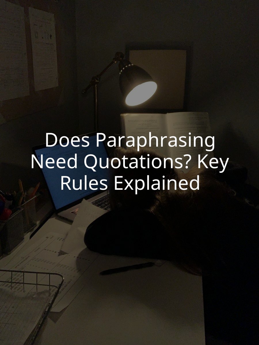 Does Paraphrasing Need Quotations? Key Rules Explained
