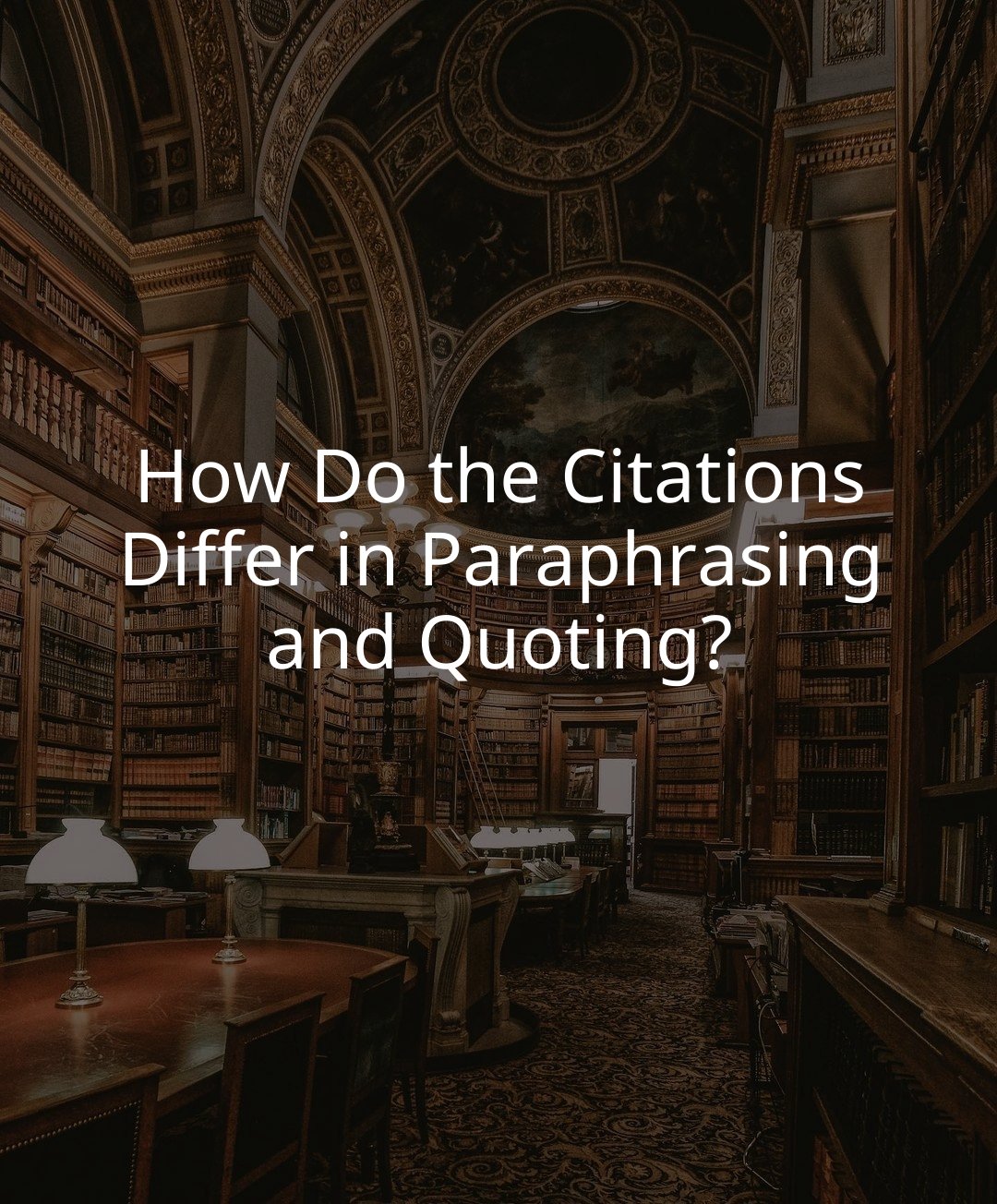 How Do the Citations Differ in Paraphrasing and Quoting?