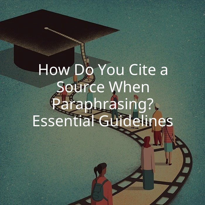 How Do You Cite a Source When Paraphrasing? Essential Guidelines