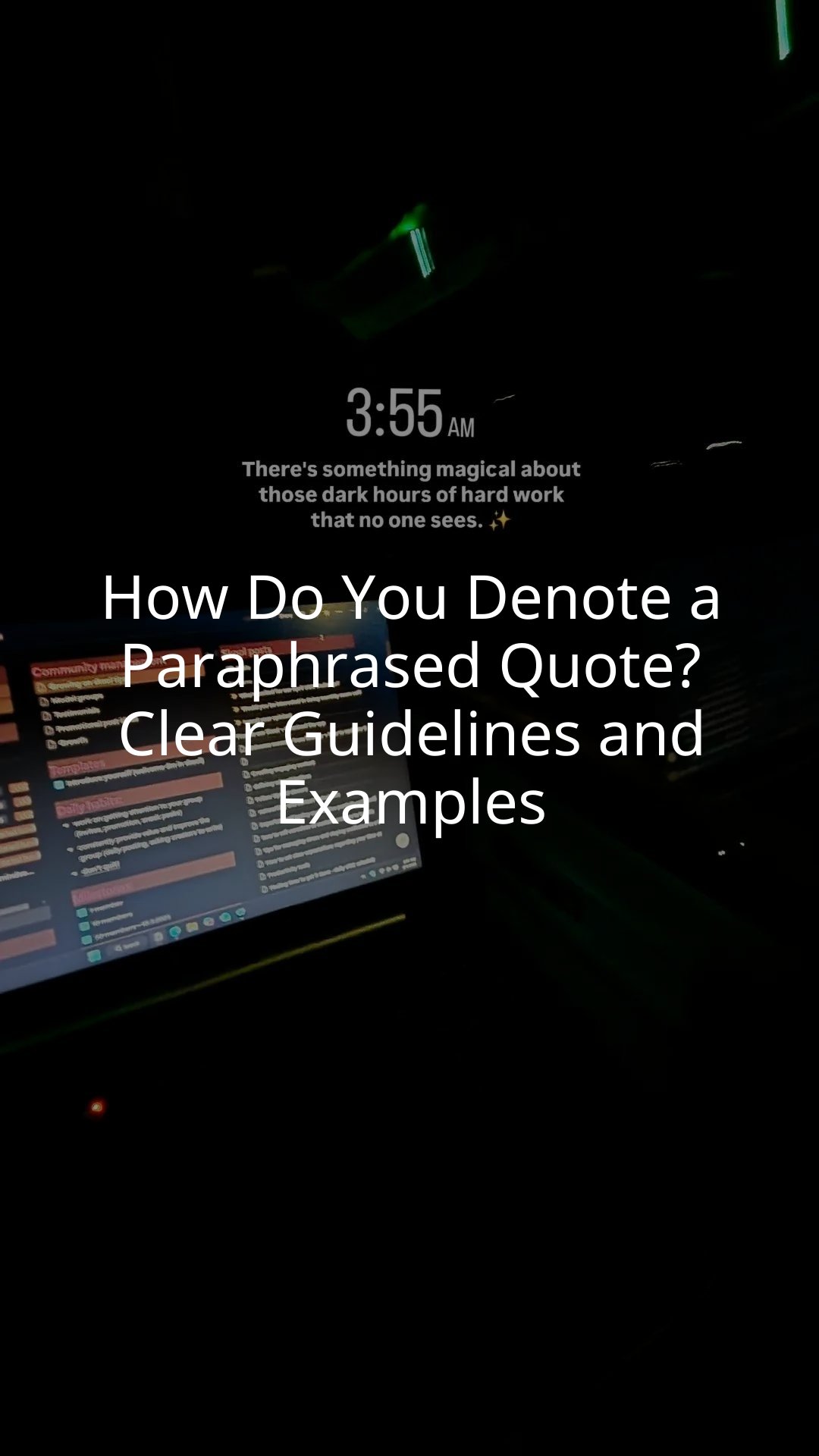 How Do You Denote a Paraphrased Quote? Clear Guidelines and Examples