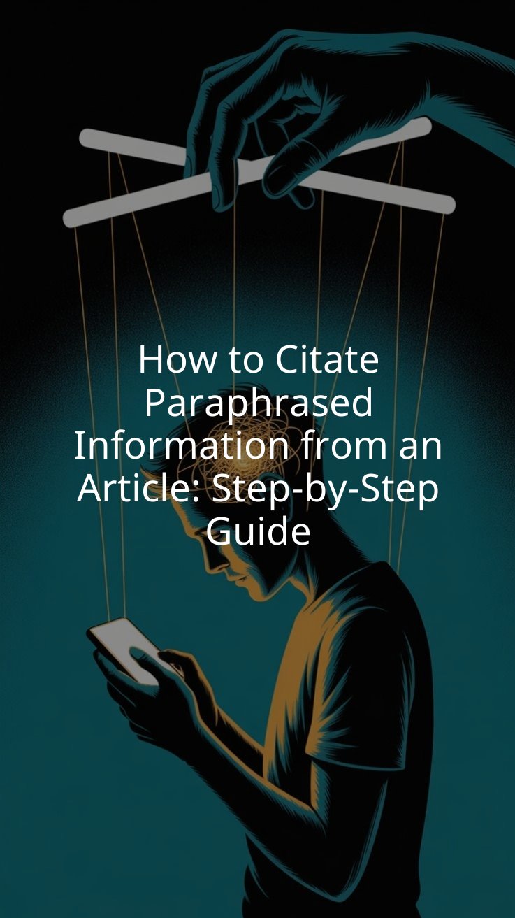 How to Citate Paraphrased Information from an Article: Step-by-Step Guide