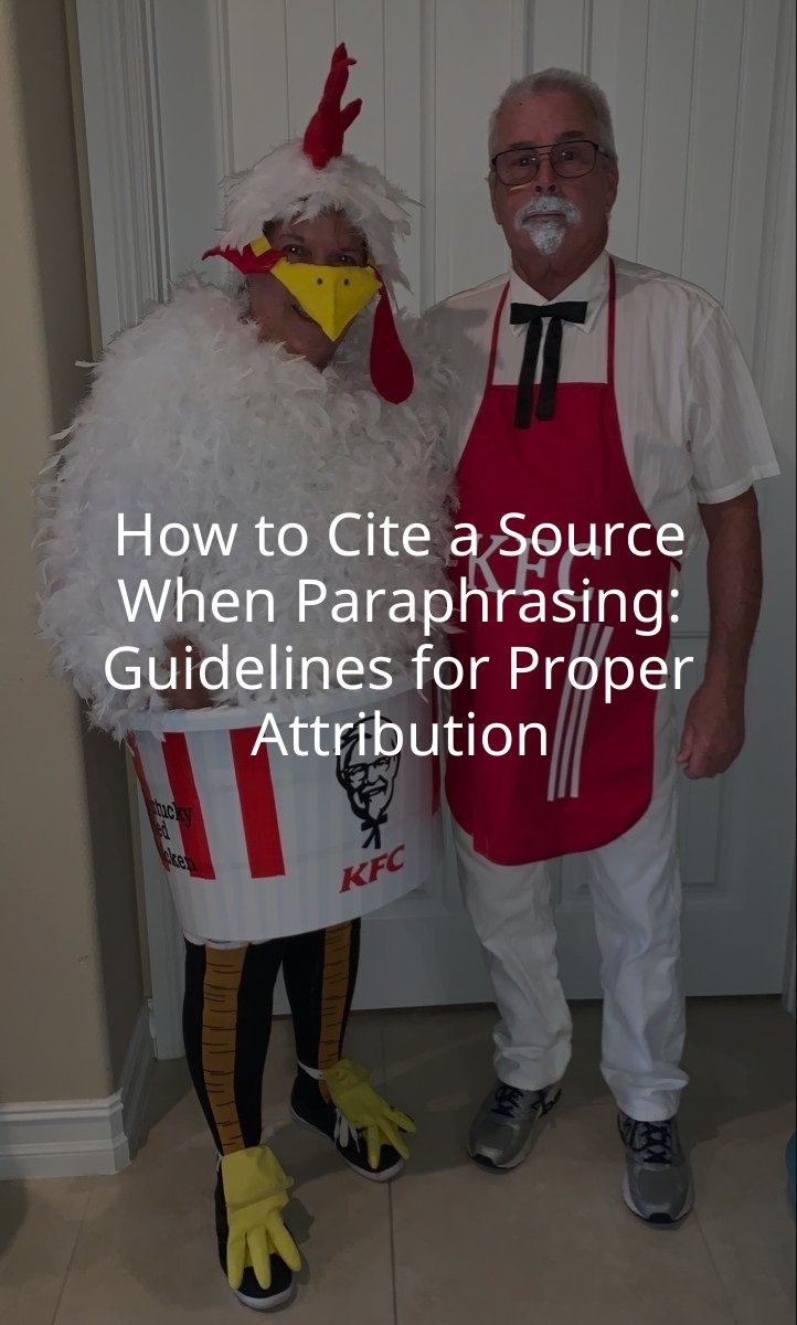 How to Cite a Source When Paraphrasing: Guidelines for Proper Attribution