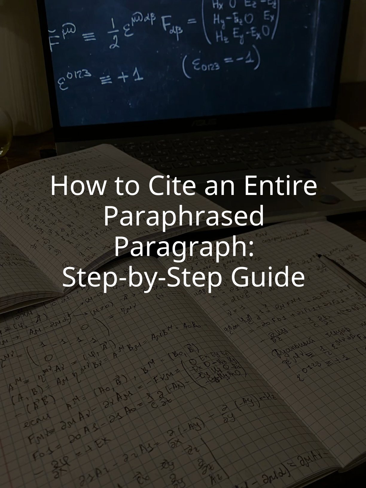 How to Cite an Entire Paraphrased Paragraph: Step-by-Step Guide