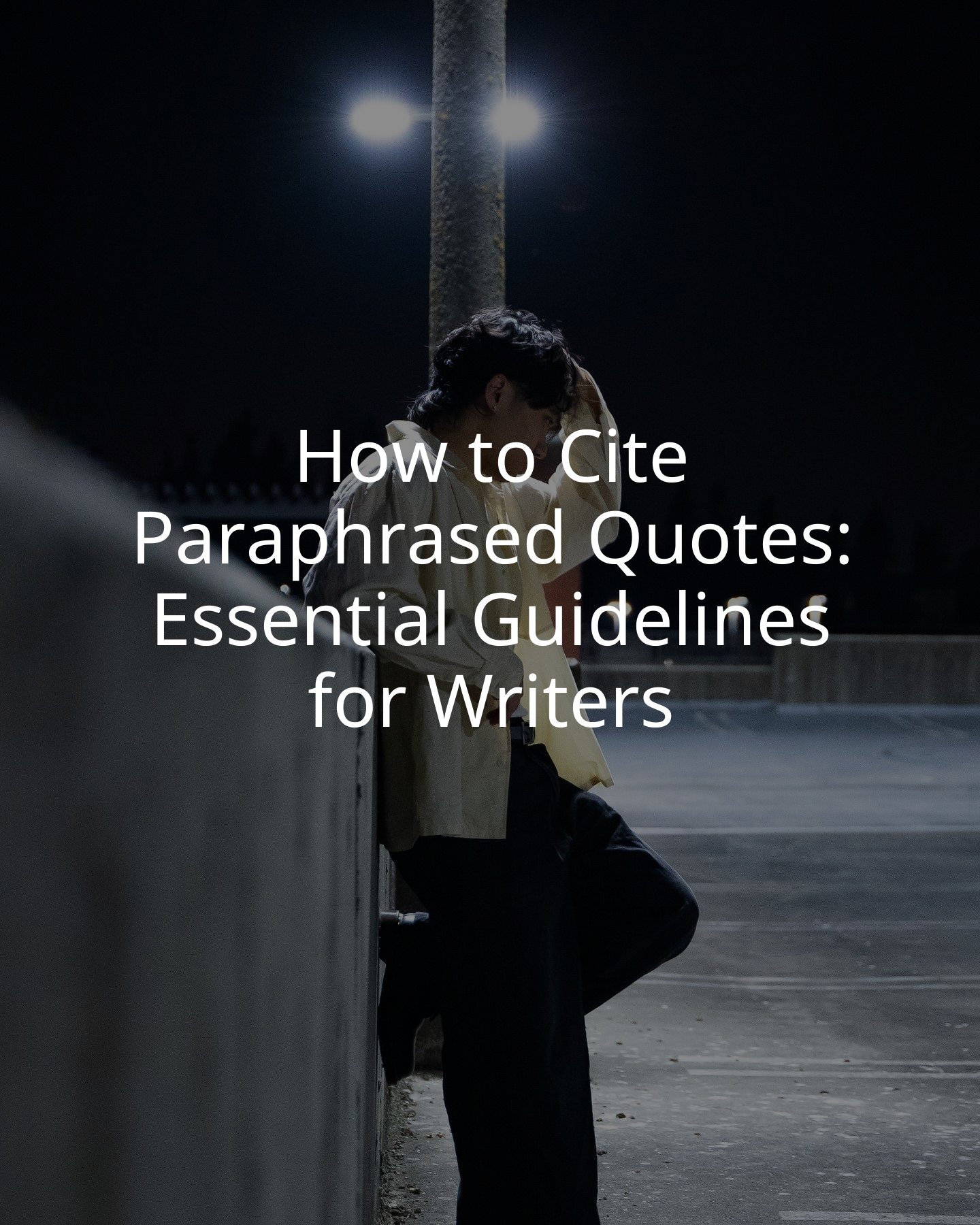 How to Cite Paraphrased Quotes: Essential Guidelines for Writers