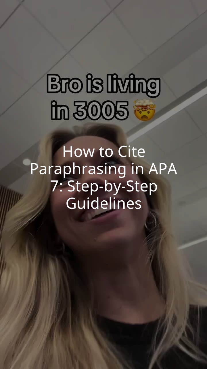 How to Cite Paraphrasing in APA 7: Step-by-Step Guidelines