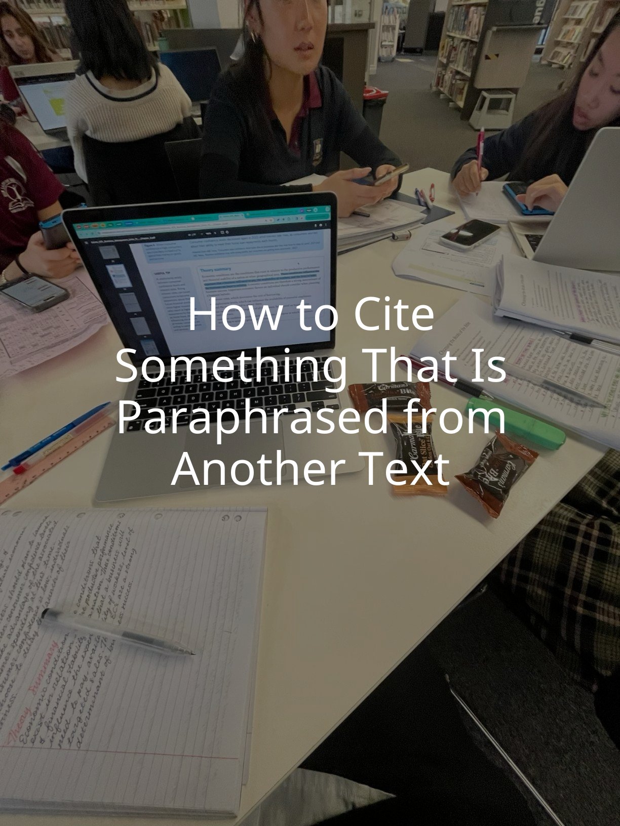 How to Cite Something That Is Paraphrased from Another Text